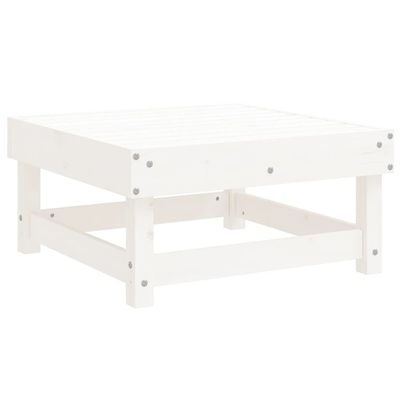 Casa si Gradina - Gradina si terasa - Mobilier exterior - Seturi mobila gradina - Set mobilier de gradina, 7 piese, alb, lemn masiv de pin - Infinity.ro