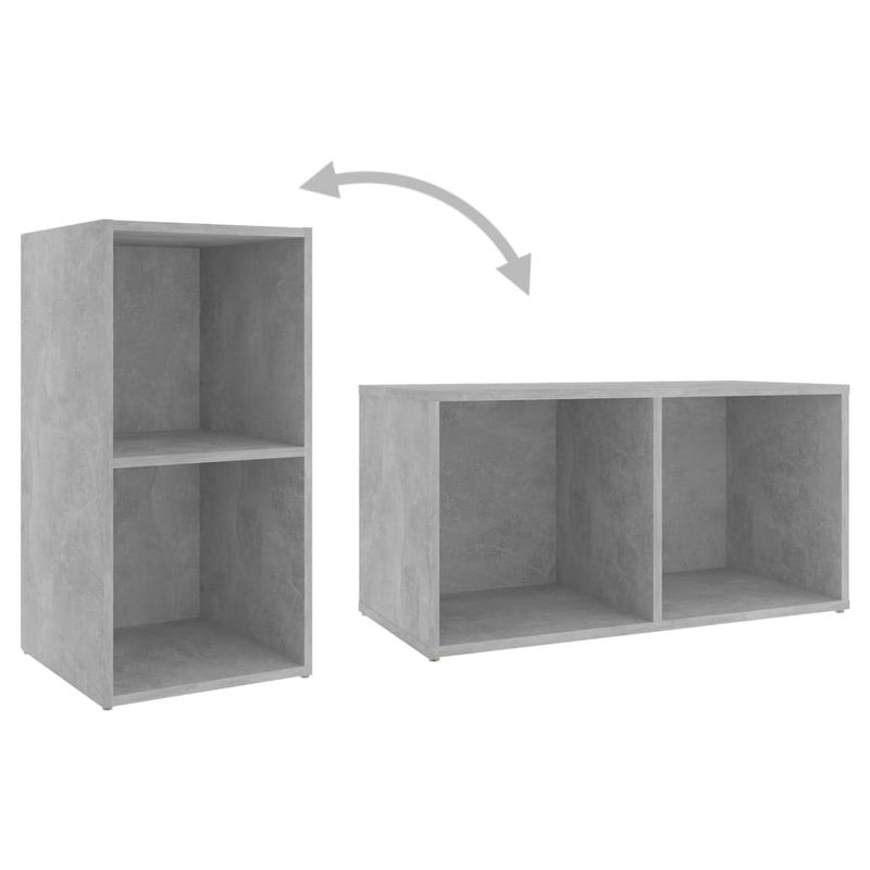 Casa si Gradina - Mobilier - Seturi de mobilier - Seturi living - Set de dulapuri TV, 6 piese, gri beton, lemn prelucrat - Infinity.ro