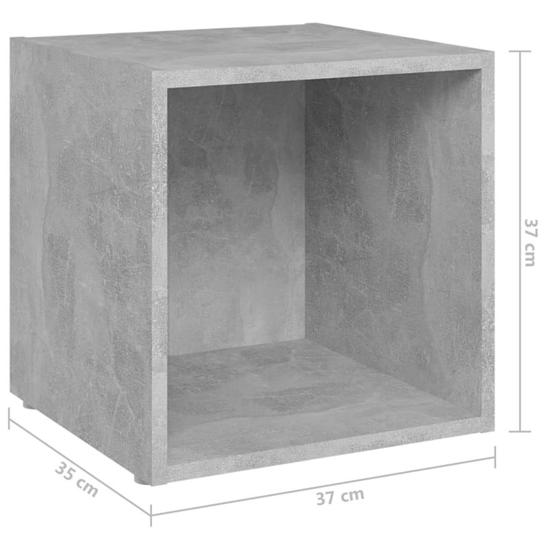 Casa si Gradina - Mobilier - Seturi de mobilier - Seturi living - Set de dulapuri TV, 6 piese, gri beton, lemn prelucrat - Infinity.ro