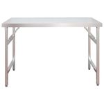 Casa si Gradina - Mobilier - Comode si corpuri - Corpuri bucatarie - Masa bucatarie cu raft superior, 120x60x115 cm, otel inoxidabil - Infinity.ro
