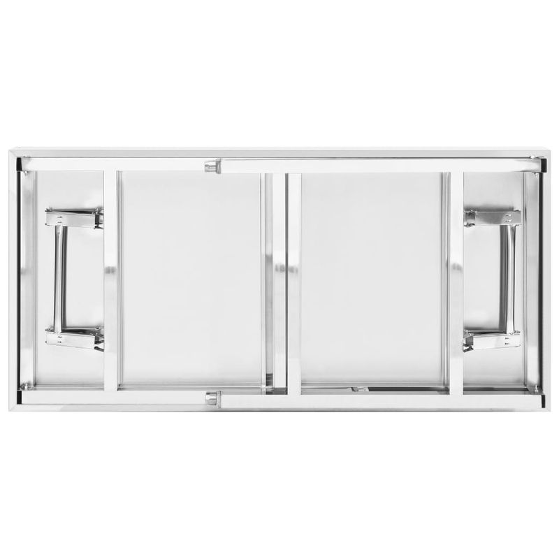 Casa si Gradina - Mobilier - Comode si corpuri - Corpuri bucatarie - Masa bucatarie cu raft superior, 120x60x115 cm, otel inoxidabil - Infinity.ro