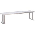 Casa si Gradina - Mobilier - Comode si corpuri - Corpuri bucatarie - Masa bucatarie cu raft superior, 120x60x115 cm, otel inoxidabil - Infinity.ro