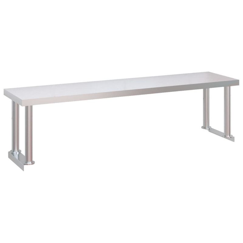 Casa si Gradina - Mobilier - Comode si corpuri - Corpuri bucatarie - Masa bucatarie cu raft superior, 120x60x115 cm, otel inoxidabil - Infinity.ro