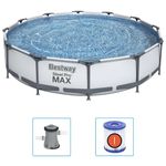 Casa si Gradina - Gradina si terasa - Piscine si accesorii - Piscine - Bestway Set de piscina Steel Pro MAX, 366 x 76 cm - Infinity.ro