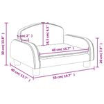 Casa si Gradina - Mobilier - Mobilier copii - Mobilier camera copiilor - Canapea pentru copii, negru, 50x40x30 cm, piele ecologica - Infinity.ro