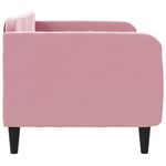 Casa si Gradina - Mobilier - Paturi si accesorii - Paturi - Pat de zi, roz, 80x200 cm, catifea - Infinity.ro