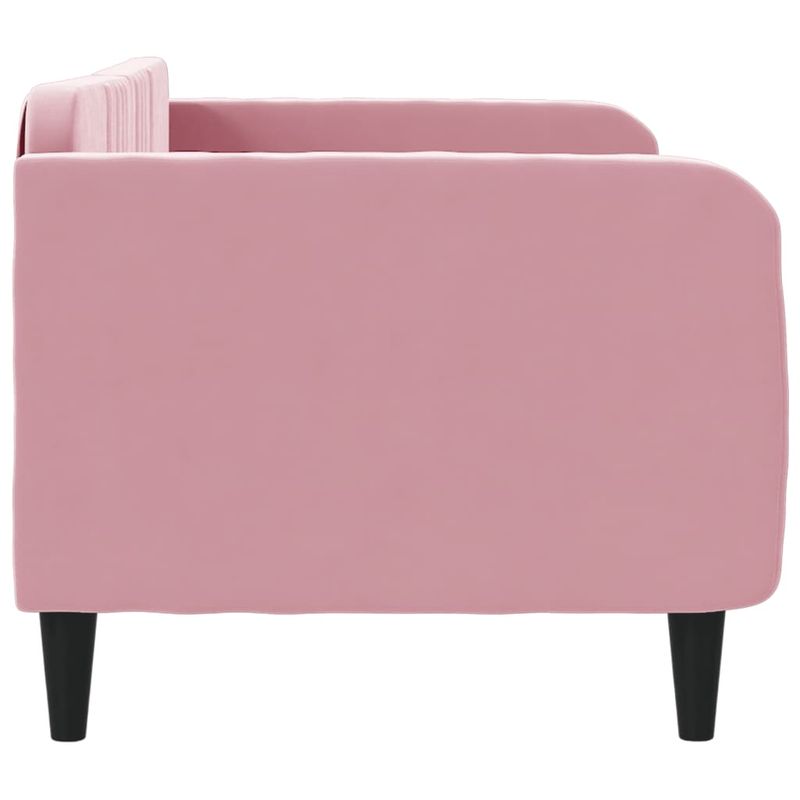 Casa si Gradina - Mobilier - Paturi si accesorii - Paturi - Pat de zi, roz, 80x200 cm, catifea - Infinity.ro