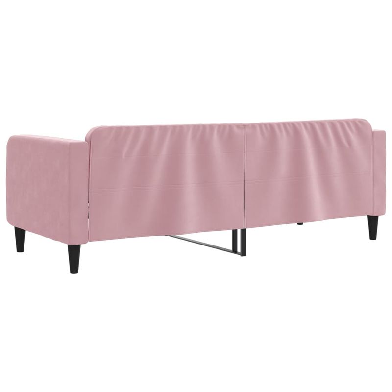 Casa si Gradina - Mobilier - Paturi si accesorii - Paturi - Pat de zi, roz, 80x200 cm, catifea - Infinity.ro