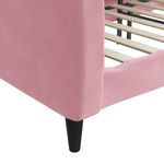 Casa si Gradina - Mobilier - Paturi si accesorii - Paturi - Pat de zi, roz, 80x200 cm, catifea - Infinity.ro