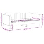 Casa si Gradina - Mobilier - Paturi si accesorii - Paturi - Pat de zi, roz, 80x200 cm, catifea - Infinity.ro