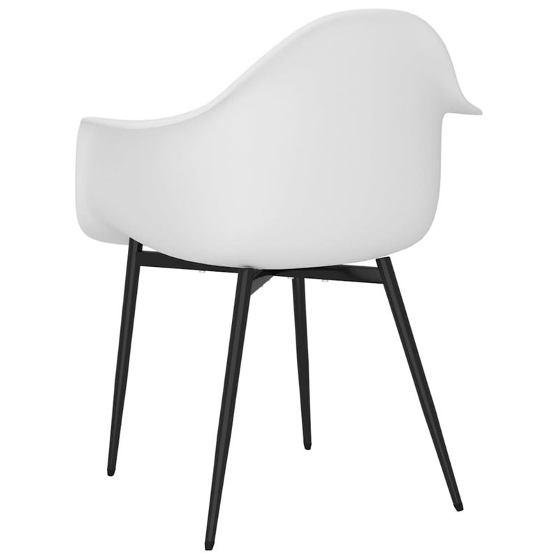Casa si Gradina - Mobilier - Scaune si fotolii - Scaune - Scaune de bucatarie, 6 buc., alb, PP - Infinity.ro