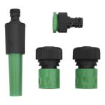 Casa si Gradina - Gradinarit si plante - Instalatii si accesorii pentru irigatii - Furtunuri de gradina si accesorii - Furtun de gradina cu set de racorduri, verde, 0,6", 50 m, PVC - Infinity.ro