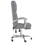 Casa si Gradina - Mobilier - Scaune si fotolii - Scaune - Scaun de birou rabatabil cu masaj, gri deschis, textil - Infinity.ro