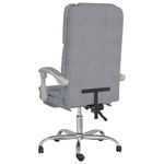 Casa si Gradina - Mobilier - Scaune si fotolii - Scaune - Scaun de birou rabatabil cu masaj, gri deschis, textil - Infinity.ro