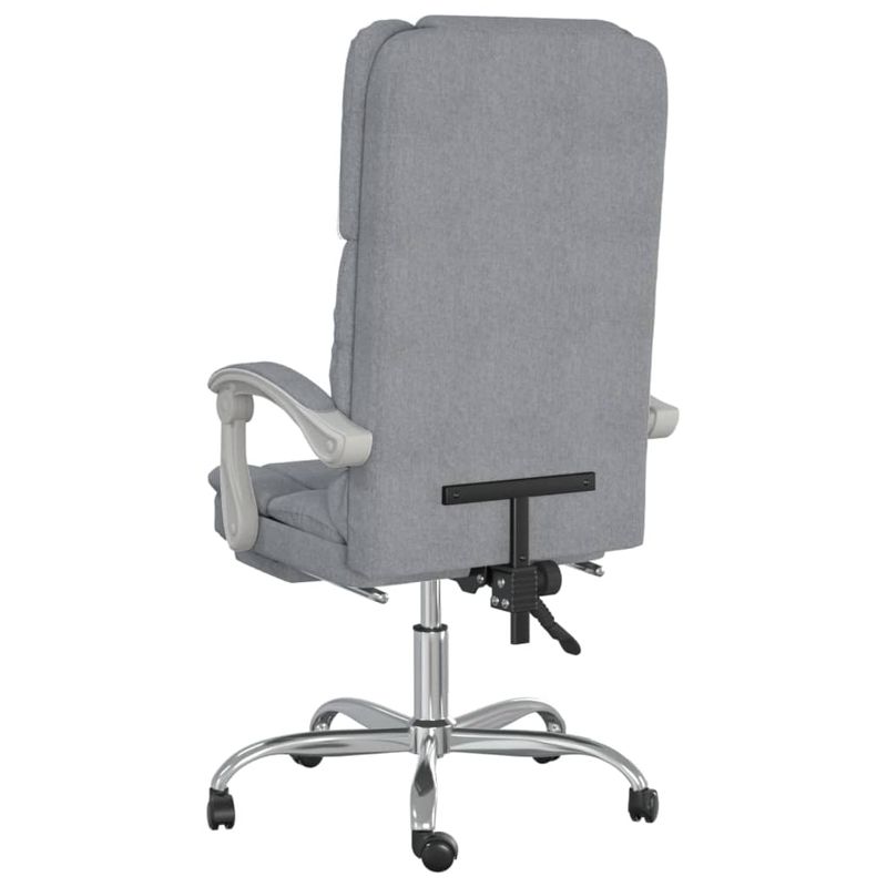 Casa si Gradina - Mobilier - Scaune si fotolii - Scaune - Scaun de birou rabatabil cu masaj, gri deschis, textil - Infinity.ro