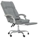 Casa si Gradina - Mobilier - Scaune si fotolii - Scaune - Scaun de birou rabatabil cu masaj, gri deschis, textil - Infinity.ro