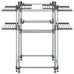 Casa si Gradina - Mobilier - Organizare si depozitare - Umerase si valeti - Suport pentru uscat rufe, 107x107x120 cm, aluminiu - Infinity.ro