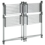 Casa si Gradina - Mobilier - Organizare si depozitare - Umerase si valeti - Suport pentru uscat rufe, 107x107x120 cm, aluminiu - Infinity.ro