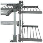 Casa si Gradina - Mobilier - Organizare si depozitare - Umerase si valeti - Suport pentru uscat rufe, 107x107x120 cm, aluminiu - Infinity.ro