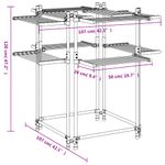 Casa si Gradina - Mobilier - Organizare si depozitare - Umerase si valeti - Suport pentru uscat rufe, 107x107x120 cm, aluminiu - Infinity.ro