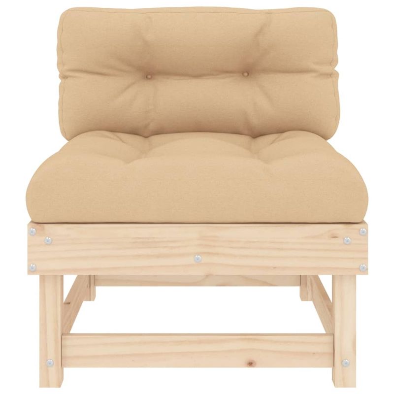 Casa si Gradina - Gradina si terasa - Mobilier exterior - Canapele si fotolii gradina - Canapele de mijloc cu perne, 2 buc., lemn masiv de pin - Infinity.ro