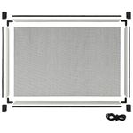 Casa si Gradina - Textile si covoare - Perdele si draperii - Perdele - Plasa insecte extensibila pentru ferestre, alb, (100-193)x75 cm - Infinity.ro