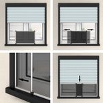 Casa si Gradina - Textile si covoare - Perdele si draperii - Perdele - Plasa insecte extensibila pentru ferestre, alb, (100-193)x75 cm - Infinity.ro