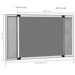 Casa si Gradina - Textile si covoare - Perdele si draperii - Perdele - Plasa insecte extensibila pentru ferestre, alb, (100-193)x75 cm - Infinity.ro
