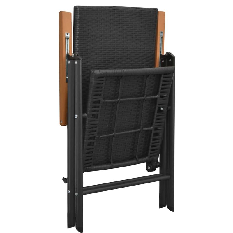 Casa si Gradina - Gradina si terasa - Mobilier exterior - Seturi mobila gradina - Set mobilier de gradina, 9 piese, negru si maro - Infinity.ro