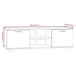 Casa si Gradina - Mobilier - Comode si corpuri - Comode - Comoda TV, alb, 120x40,5x35 cm, lemn prelucrat - Infinity.ro