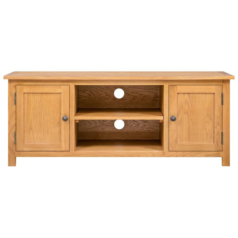 Casa si Gradina - Mobilier - Comode si corpuri - Comode - Comoda TV, 110x35x44 cm, lemn masiv de stejar - Infinity.ro