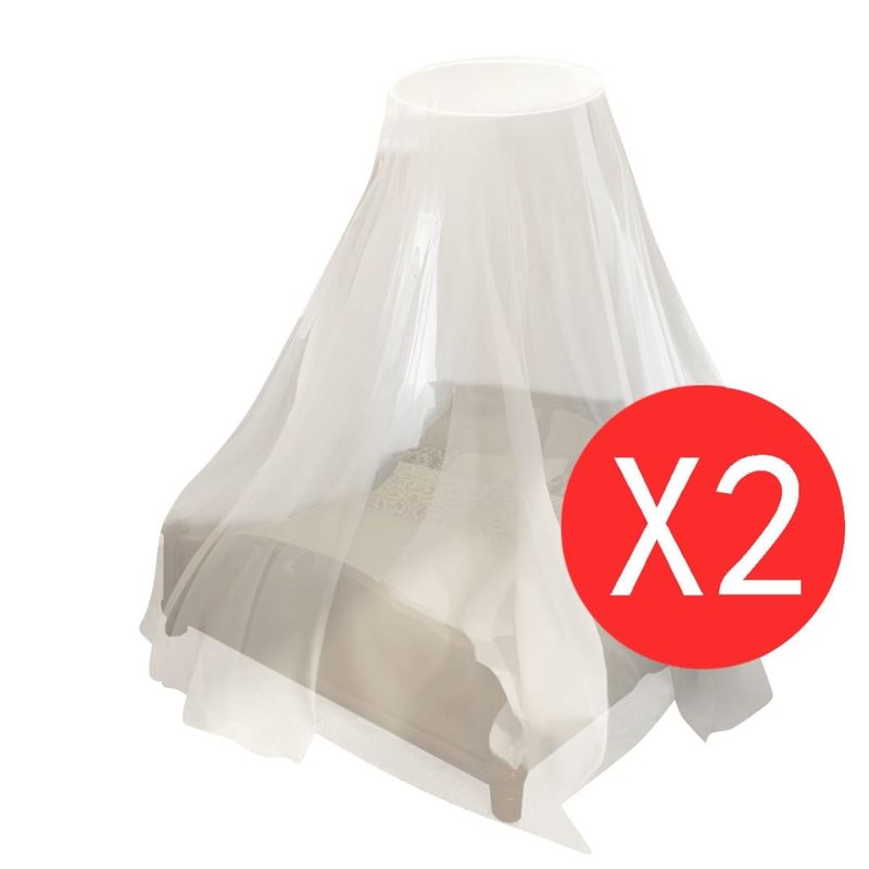 Sport si Outdoor/Camping/Accesorii camping si drumetii - Set 2 plase tantari rotunde 56x325x230 cm - Infinity.ro