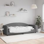Casa si Gradina - Mobilier - Paturi si accesorii - Paturi - Cadru de pat, gri inchis, 80x200 cm, textil - Infinity.ro