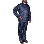 Casa si Gradina - Constructii - Echipamente de lucru - Imbracaminte protectia muncii - Costum de ploaie, 2 piese, albastru bleumarin, cu gluga, XL - Infinity.ro