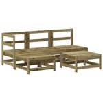 Casa si Gradina - Gradina si terasa - Mobilier exterior - Seturi mobila gradina - Set mobilier relaxare pentru gradina 5 piese lemn de pin tratat - Infinity.ro