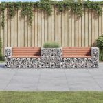 Casa si Gradina - Gradina si terasa - Mobilier exterior - Bancute de gradina - Banca de gradina & cos gabion, lemn masiv Douglas - Infinity.ro