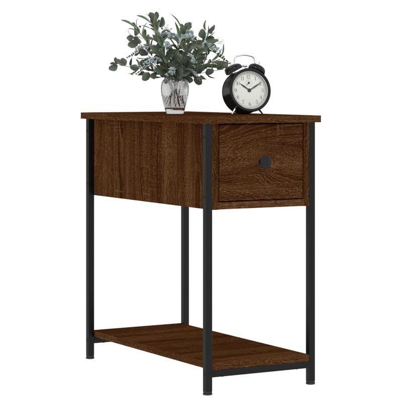 Casa si Gradina - Mobilier - Comode si corpuri - Noptiere - Noptiera, stejar maro, 30x60x60 cm, lemn prelucrat - Infinity.ro