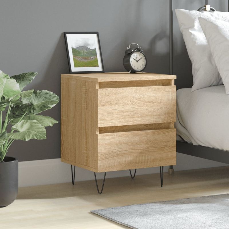 Casa si Gradina - Mobilier - Comode si corpuri - Noptiere - Noptiera, stejar sonoma, 40x35x50 cm, lemn compozit - Infinity.ro