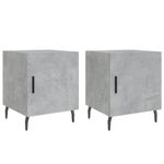 Casa si Gradina - Mobilier - Comode si corpuri - Noptiere - Noptiere, 2 buc., gri beton, 40x40x50 cm, lemn compozit - Infinity.ro