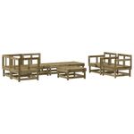 Casa si Gradina - Gradina si terasa - Mobilier exterior - Seturi mobila gradina - Set mobilier relaxare de gradina, 8 piese, lemn de pin tratat - Infinity.ro