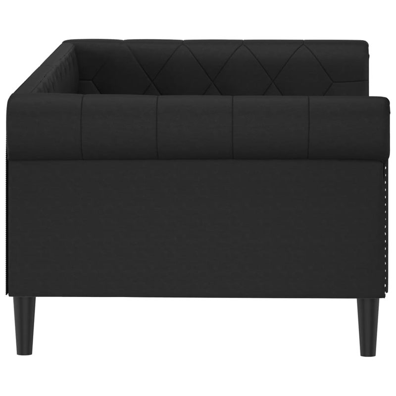 Casa si Gradina - Mobilier - Paturi si accesorii - Paturi - Pat de zi, negru, 90x190 cm, piele ecologica - Infinity.ro