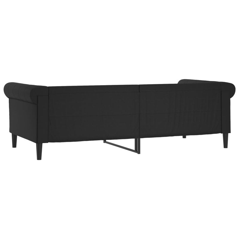 Casa si Gradina - Mobilier - Paturi si accesorii - Paturi - Pat de zi, negru, 90x190 cm, piele ecologica - Infinity.ro