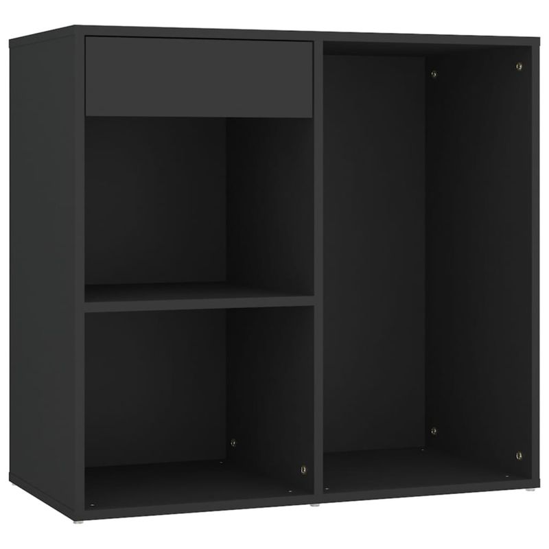 Casa si Gradina - Mobilier - Comode si corpuri - Masute de toaleta - Masa de toaleta cu LED si dulapuri, negru, lemn prelucrat - Infinity.ro