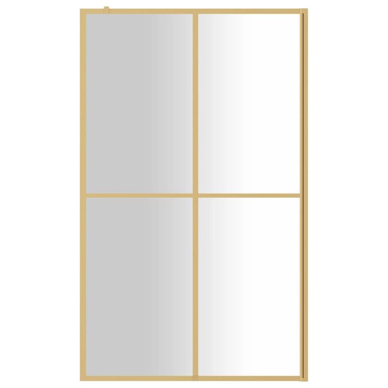 Casa si Gradina - Sanitare - Cazi si cabine de dus - Paravane si usi - Paravan de dus walk-in auriu 115x195 cm sticla ESG transparenta - Infinity.ro