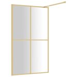 Casa si Gradina - Sanitare - Cazi si cabine de dus - Paravane si usi - Paravan de dus walk-in auriu 115x195 cm sticla ESG transparenta - Infinity.ro