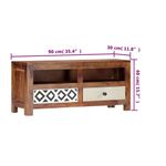 Casa si Gradina - Mobilier - Comode si corpuri - Comode - Comoda TV, 90 x 30 x 40 cm, lemn masiv de sheesham - Infinity.ro