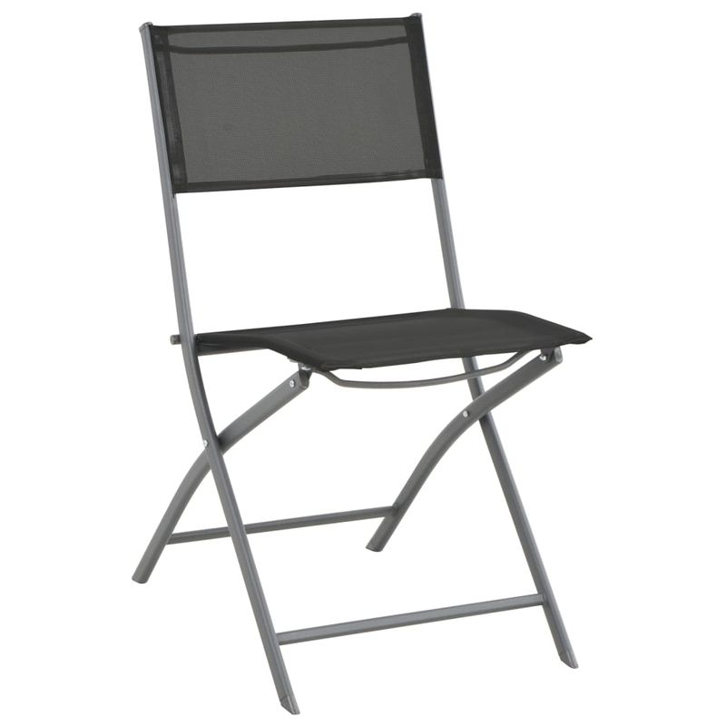 Casa si Gradina - Gradina si terasa - Mobilier exterior - Seturi mobila gradina - Set mobilier bistro pliabil, 3 piese, gri, otel - Infinity.ro
