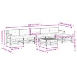 Casa si Gradina - Gradina si terasa - Mobilier exterior - Seturi mobila gradina - Set mobilier de gradina cu perne, 7 piese, lemn masiv - Infinity.ro