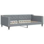 Casa si Gradina - Mobilier - Paturi si accesorii - Paturi - Cadru de pat, gri deschis, 100 x 200 cm, material textil - Infinity.ro