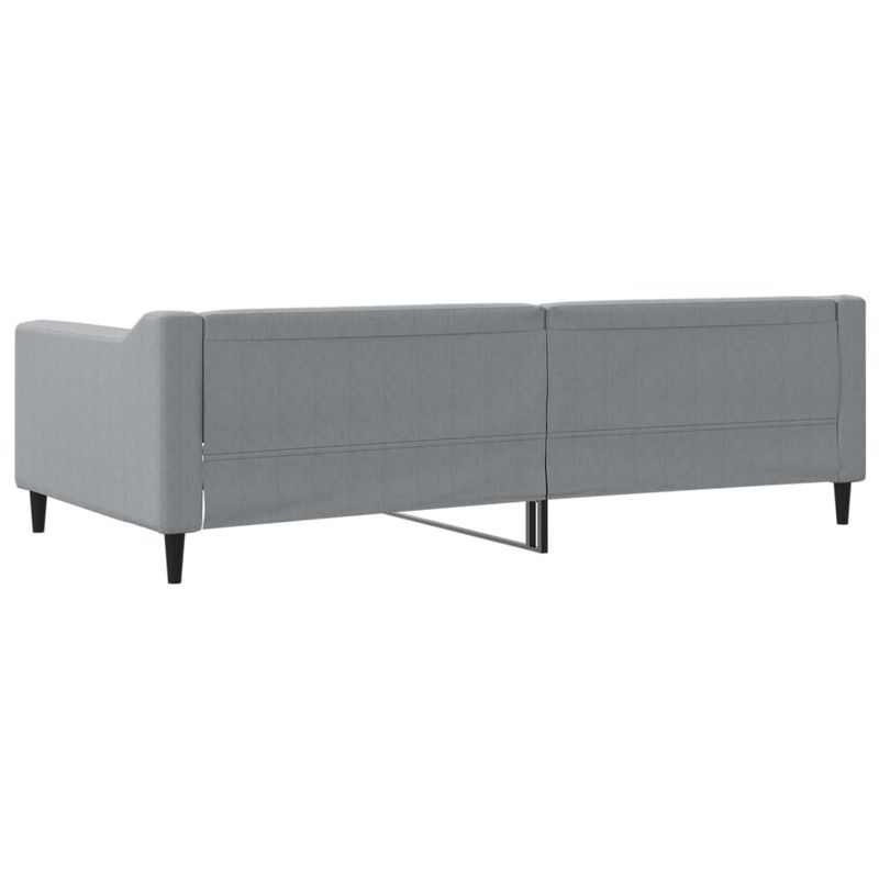Casa si Gradina - Mobilier - Paturi si accesorii - Paturi - Cadru de pat, gri deschis, 100 x 200 cm, material textil - Infinity.ro